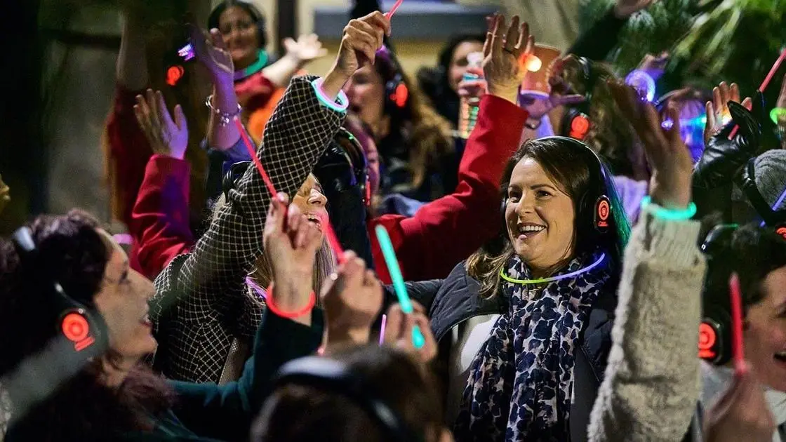 Silent disco meets flash mob: A unique way to experience a tour of downtown