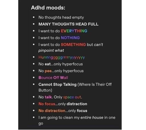 So many moods